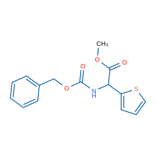 Methyl 2-(((benzyloxy)carbonyl)amino)-2-(thiophen-2-yl)acetate 1g