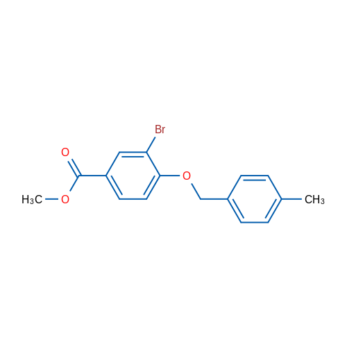 Methyl 3-bromo-4-((4-methylbenzyl)oxy)benzoate 1g