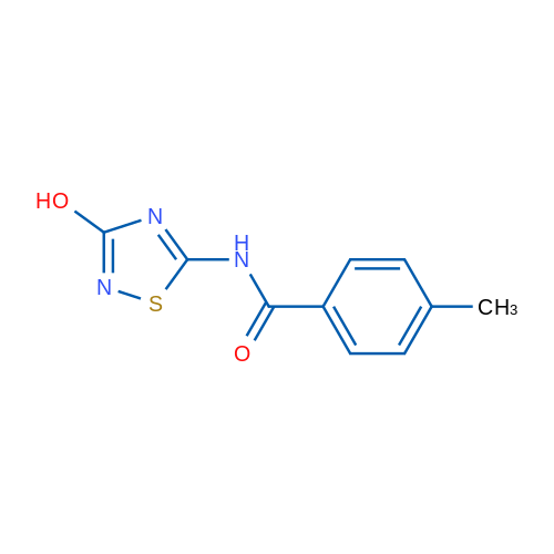 N-(3-Hydroxy-1,2,4-thiadiazol-5-yl)-4-methylbenzamide 1g