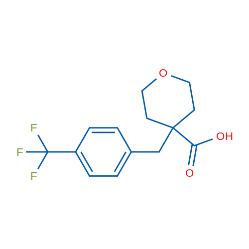 4-(4-(Trifluoromethyl)benzyl)tetrahydro-2H-pyran-4-carboxylic acid 1g