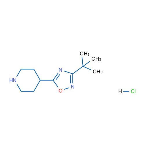 3-(tert-Butyl)-5-(piperidin-4-yl)-1,2,4-oxadiazole hydrochloride 1g