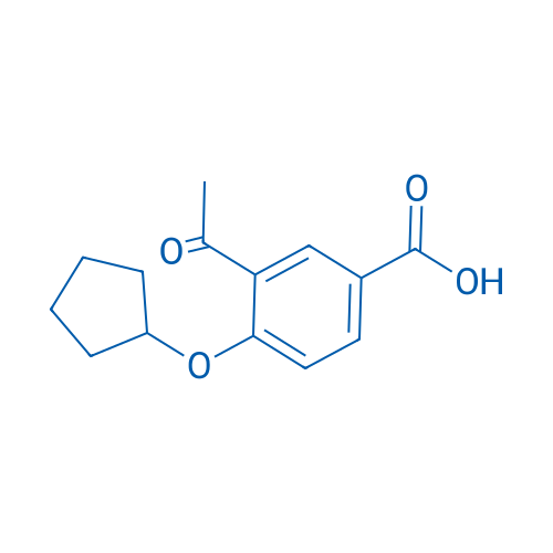 3-Acetyl-4-(cyclopentyloxy)benzoic acid 1g