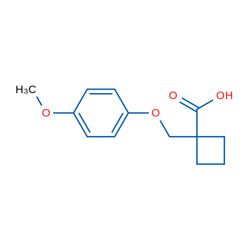 1-((4-Methoxyphenoxy)methyl)cyclobutanecarboxylic acid 1g