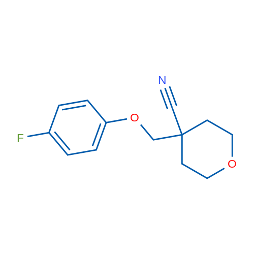 4-((4-Fluorophenoxy)methyl)tetrahydro-2H-pyran-4-carbonitrile 1g