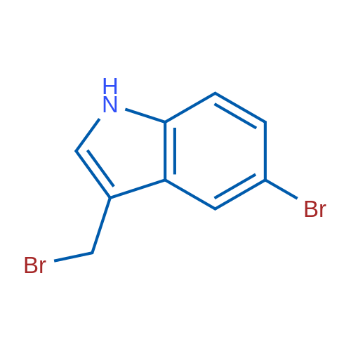 5-Bromo-3-(bromomethyl)-1H-indole 1g