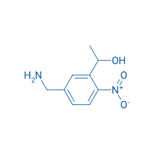 1-(5-(Aminomethyl)-2-nitrophenyl)ethanol 250mg
