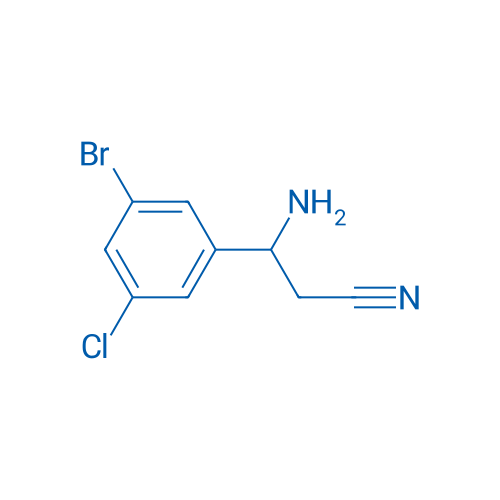 3-AMINO-3-(3-BROMO-5-CHLOROPHENYL)PROPANENITRILE 250mg