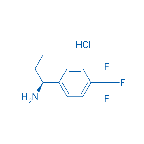 (S)-2-Methyl-1-(4-(trifluoromethyl)phenyl)propan-1-amine hydrochloride 250mg