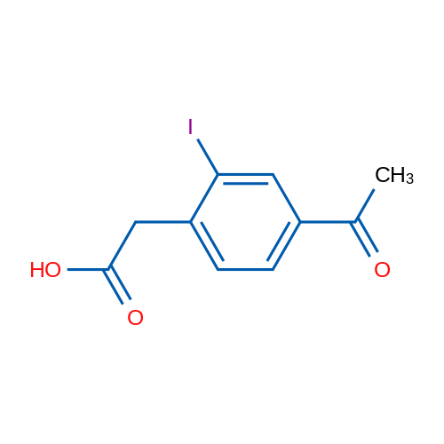 2-(4-Acetyl-2-iodophenyl)acetic acid 1g