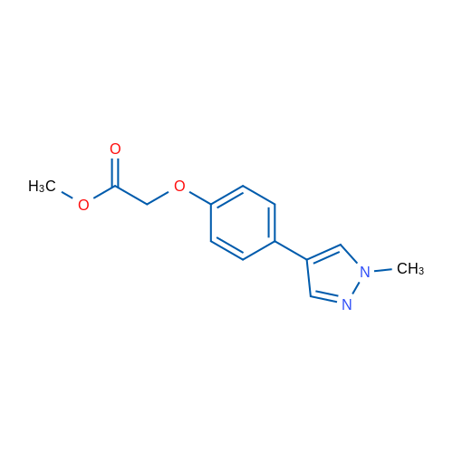 Methyl 2-(4-(1-methyl-1H-pyrazol-4-yl)phenoxy)acetate 1g