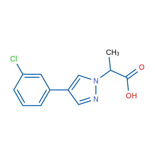 2-(4-(3-Chlorophenyl)-1H-pyrazol-1-yl)propanoic acid 1g