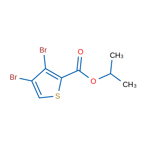 Isopropyl 3,4-dibromothiophene-2-carboxylate 1g