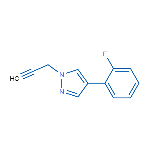 4-(2-Fluorophenyl)-1-(prop-2-yn-1-yl)-1H-pyrazole 1g