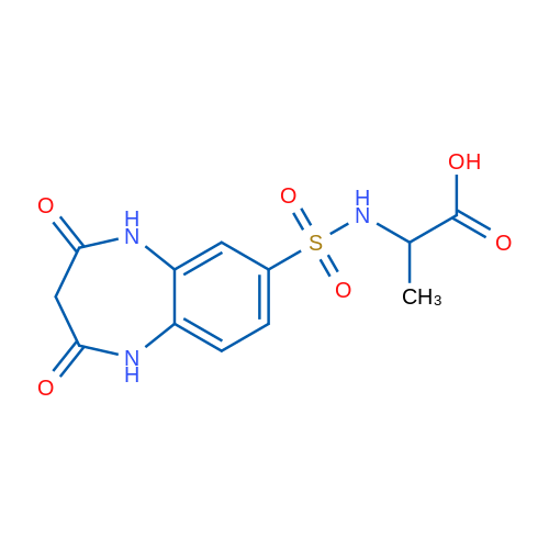 2-(2,4-Dioxo-2,3,4,5-tetrahydro-1H-1,5-benzodiazepine-7-sulfonamido)propanoic acid 1g