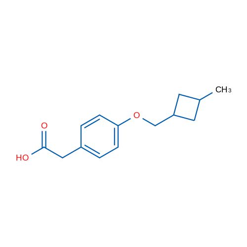 2-(4-((3-Methylcyclobutyl)methoxy)phenyl)acetic acid 1g