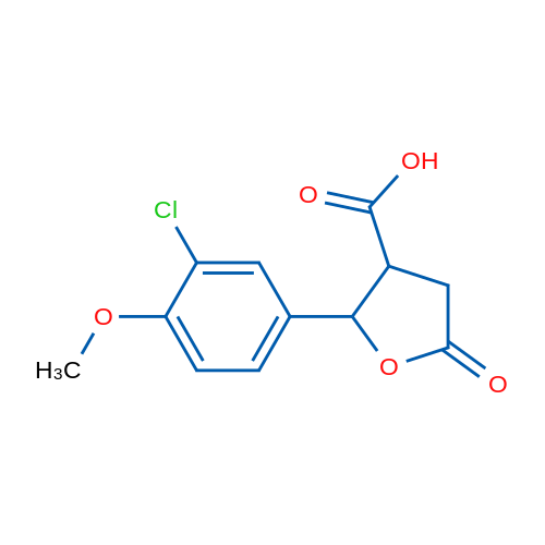 2-(3-Chloro-4-methoxyphenyl)-5-oxotetrahydrofuran-3-carboxylic acid 1g