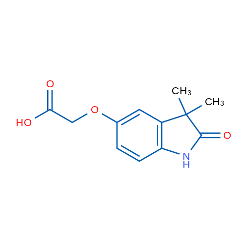 2-((3,3-Dimethyl-2-oxoindolin-5-yl)oxy)acetic acid 1g