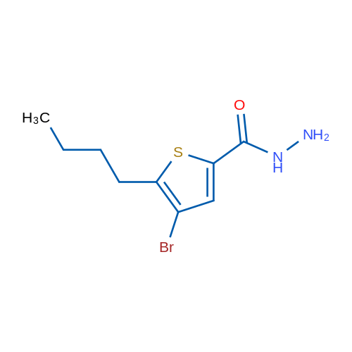 4-Bromo-5-butylthiophene-2-carbohydrazide 1g