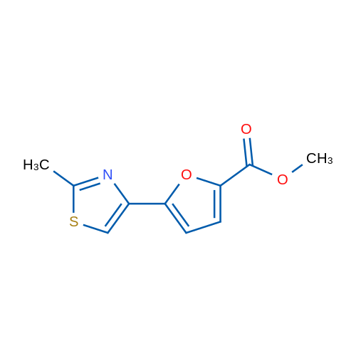 Methyl 5-(2-methylthiazol-4-yl)furan-2-carboxylate 1g