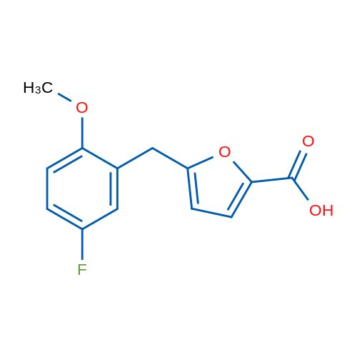 5-(5-Fluoro-2-methoxybenzyl)furan-2-carboxylic acid 1g