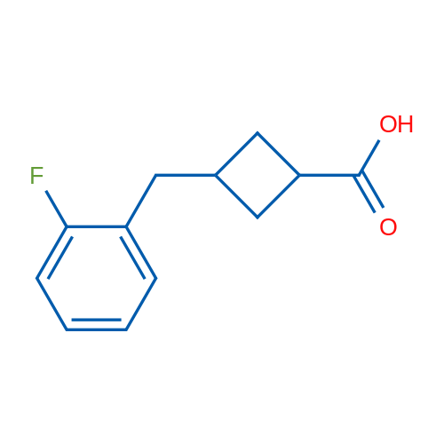 3-(2-Fluorobenzyl)cyclobutanecarboxylic acid 1g