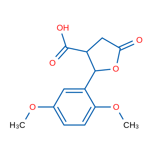 2-(2,5-Dimethoxyphenyl)-5-oxotetrahydrofuran-3-carboxylic acid 1g