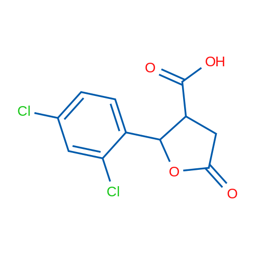 2-(2,4-Dichlorophenyl)-5-oxotetrahydrofuran-3-carboxylic acid 1g