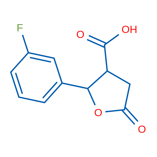 2-(3-Fluorophenyl)-5-oxotetrahydrofuran-3-carboxylic acid 1g