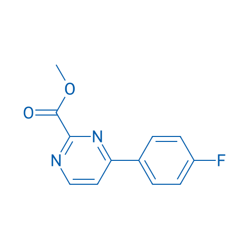 Methyl 4-(4-fluorophenyl)pyrimidine-2-carboxylate 250mg