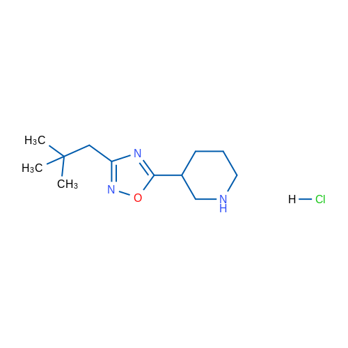 3-Neopentyl-5-(piperidin-3-yl)-1,2,4-oxadiazole hydrochloride 1g
