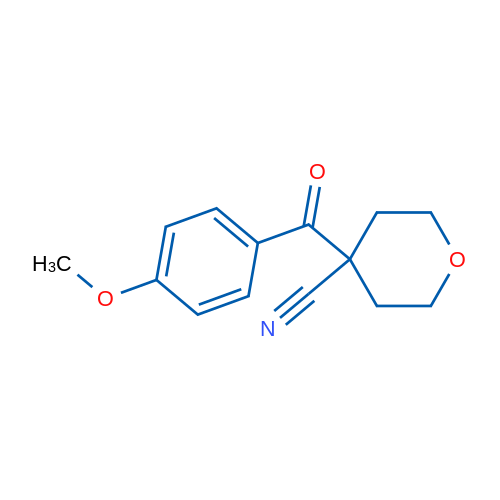 4-(4-Methoxybenzoyl)tetrahydro-2H-pyran-4-carbonitrile 1g