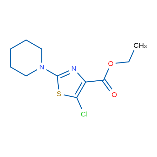 Ethyl 5-chloro-2-(piperidin-1-yl)thiazole-4-carboxylate 1g