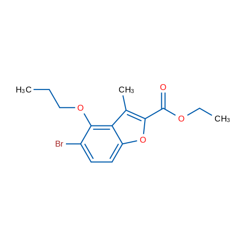 Ethyl 5-bromo-3-methyl-4-propoxybenzofuran-2-carboxylate 1g