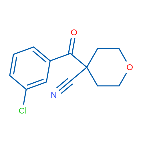 4-(3-Chlorobenzoyl)tetrahydro-2H-pyran-4-carbonitrile 1g