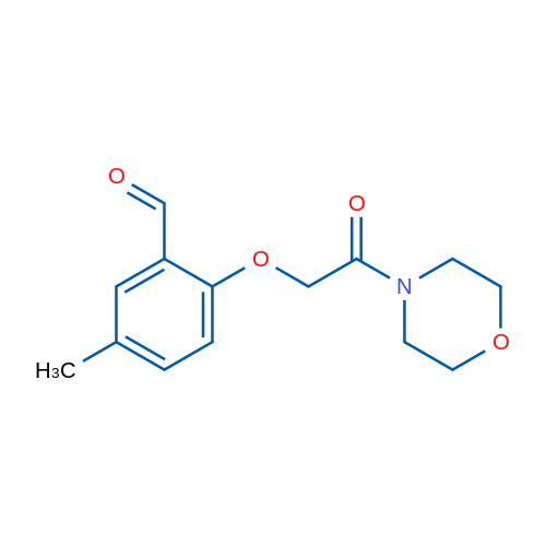 5-Methyl-2-(2-morpholino-2-oxoethoxy)benzaldehyde 1g