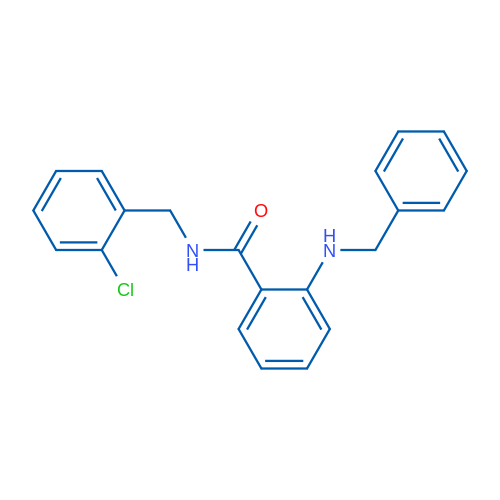 2-(Benzylamino)-N-(2-chlorobenzyl)benzamide 1g