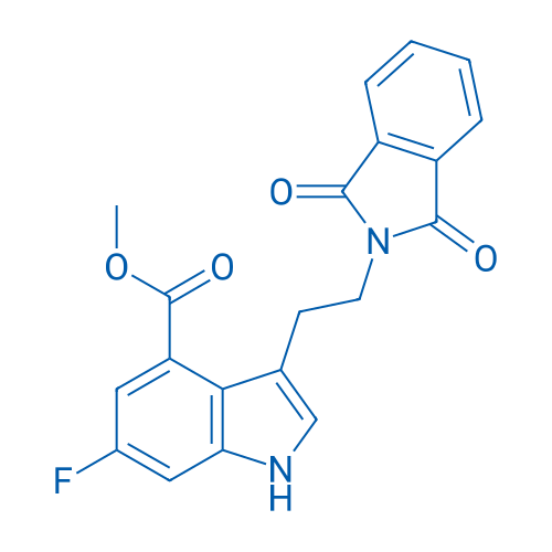 Methyl 3-(2-(1,3-dioxoisoindolin-2-yl)ethyl)-6-fluoro-1H-indole-4-carboxylate 100mg