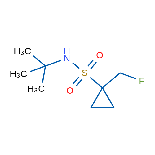 N-(tert-Butyl)-1-(fluoromethyl)cyclopropane-1-sulfonamide 1g