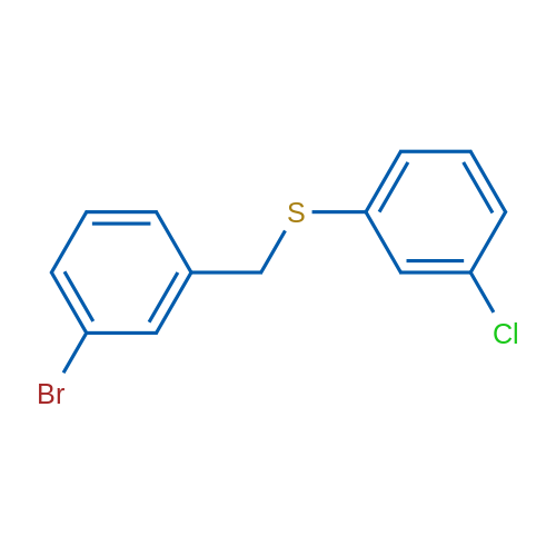 (3-Bromobenzyl)(3-chlorophenyl)sulfane 1g