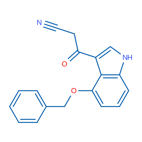 3-(4-(Benzyloxy)-1H-indol-3-yl)-3-oxopropanenitrile 1g