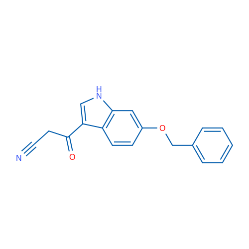 3-(6-(Benzyloxy)-1H-indol-3-yl)-3-oxopropanenitrile 1g