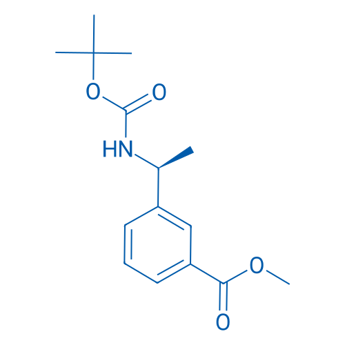Methyl (S)-3-(1-((tert-butoxycarbonyl)amino)ethyl)benzoate 250mg