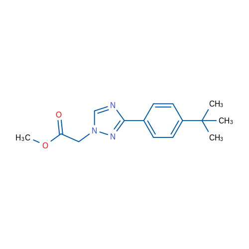 Methyl 2-(3-(4-(tert-butyl)phenyl)-1H-1,2,4-triazol-1-yl)acetate 1g