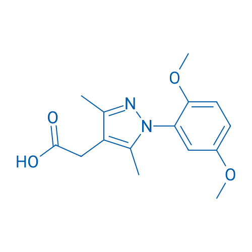 2-(1-(2,5-Dimethoxyphenyl)-3,5-dimethyl-1H-pyrazol-4-yl)acetic acid 1g