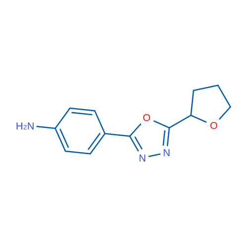 4-(5-(Tetrahydrofuran-2-yl)-1,3,4-oxadiazol-2-yl)aniline 1g