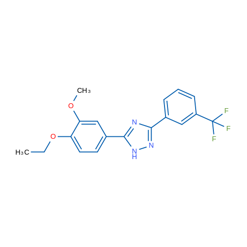 5-(4-Ethoxy-3-methoxyphenyl)-3-(3-(trifluoromethyl)phenyl)-1H-1,2,4-triazole 1g
