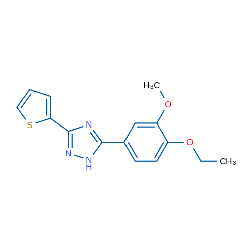 5-(4-Ethoxy-3-methoxyphenyl)-3-(thiophen-2-yl)-1H-1,2,4-triazole 1g