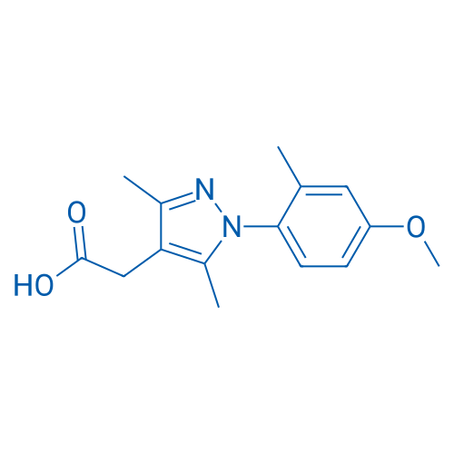 2-(1-(4-Methoxy-2-methylphenyl)-3,5-dimethyl-1H-pyrazol-4-yl)acetic acid 1g