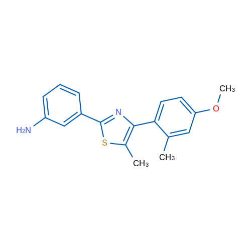 3-(4-(4-Methoxy-2-methylphenyl)-5-methylthiazol-2-yl)aniline 5g