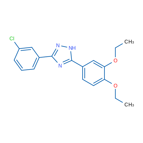3-(3-Chlorophenyl)-5-(3,4-diethoxyphenyl)-1H-1,2,4-triazole 1g